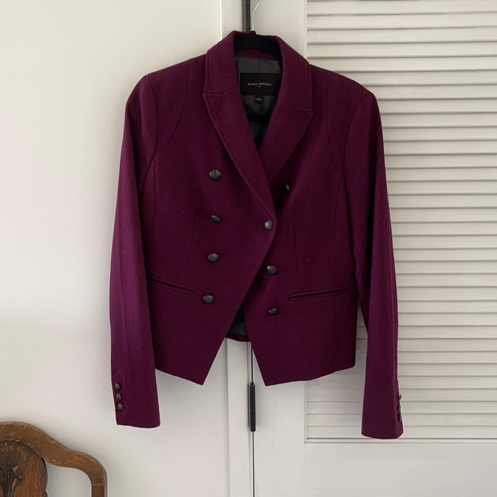 Banana Republic Wool Military Style Jacket